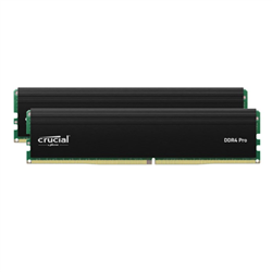Crucial Pro 64GB (2x32GB) DDR4 UDIMM 3200MHz CL22 Black Heat Spreader Support Intel XMP AMD Ryzen for Desktop PC Gaming Memory