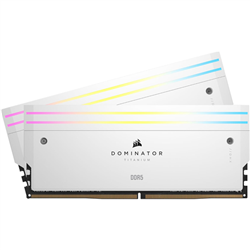 CORSAIR DOMINATOR TITANIUM 96GB (2x48GB) DDR5 6600 (PC5-52800) CL32 1.4V Intel XMP Memory - White
