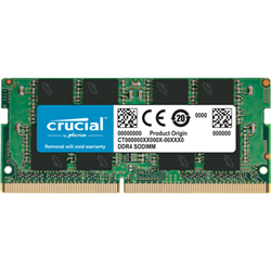 CRUCIAL 8GB DDR4 NOTEBOOK MEMORY- PC4-25600- 3200MHz- UNRANKED- LIFE WTY