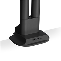 HAT Charging Cap for E2 Dual Mount Black - includes plug for use in Australia