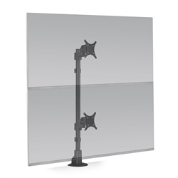 HAT Collective E2 Connex Monitor Arm 1-over-1 - Black