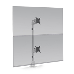 HAT Collective E2 Connex Monitor Arm 1-over-1- White
