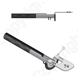 Spacepole Payment Handle 250MM BLK For MULTIGRIP