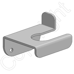 Spacepole Wall Mount BLK For Payment Handle