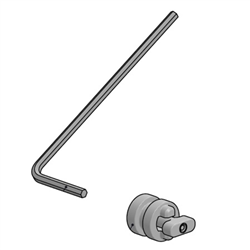 Spacepole CLICKSAFE T-BAR Anchor Point W/ALLEN Key