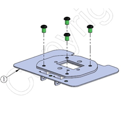 Spacepole TOSHIBA SCO 7 Adapter BLK For Stack