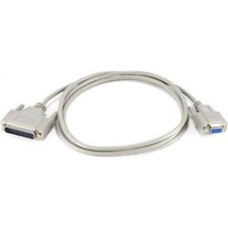 Printer Cable Serial RS232 DB09-F/DB25-M MOULDED