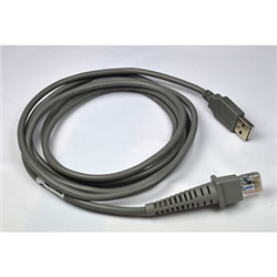 Datalogic Cable, USB, Type A, Enhanced, Straight, Power Off Terminal, 2M (USB Certified)