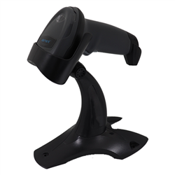 Element P100 1D/2D Hand-held Barcode Scanner with stand and USB-A cable, Black