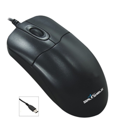 Seal Mouse IP68 Scroll USB Black