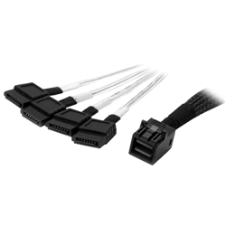 Startech 1M Internal Mini SAS To SATA Cable - SFF-8643 To 4X SATA LTW