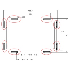 Elo FLUSHMOUNT Bracket Kit For 3243L PCAP Monitor