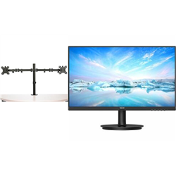 Bundle-2X-Philips-241V8b-24-1080P-Fhd-Ips-100Hz-Monitor-With-Startech.Com-Arm
