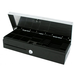 Vpos Cash Drawer FLIPTOP 6 Note 8 Coin 24V Black