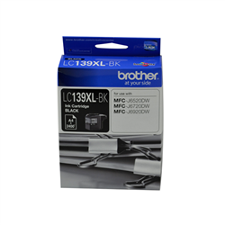 BROTHER LC-139XL BLK INK CART TO SUIT MFC-J6520DW J6720DW J6920DW UP TO 2400 PAGE YIELD