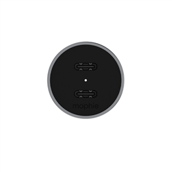 Mophie-ACC-Car-Charger-Dual-USB-C-40W-space-Grey