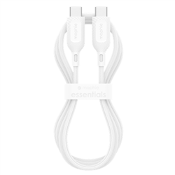Mophie-Essential-Cable-60W-C-C-Cable-White-soft-braided-1m