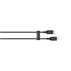 Mophie-Essential-Cable-60W-C-C-Cable-Black-soft-braided-1m