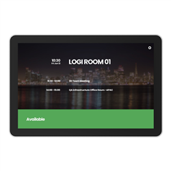 Logitech Tap Room Scheduler Includes Multi Surface MOUNT- POE Or WIRELESS- GRAPHITE-2YR Wt