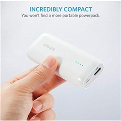 Anker ASTRO E1 5200MAH Power Bank - USB-A And Micro USB PORTWHITE