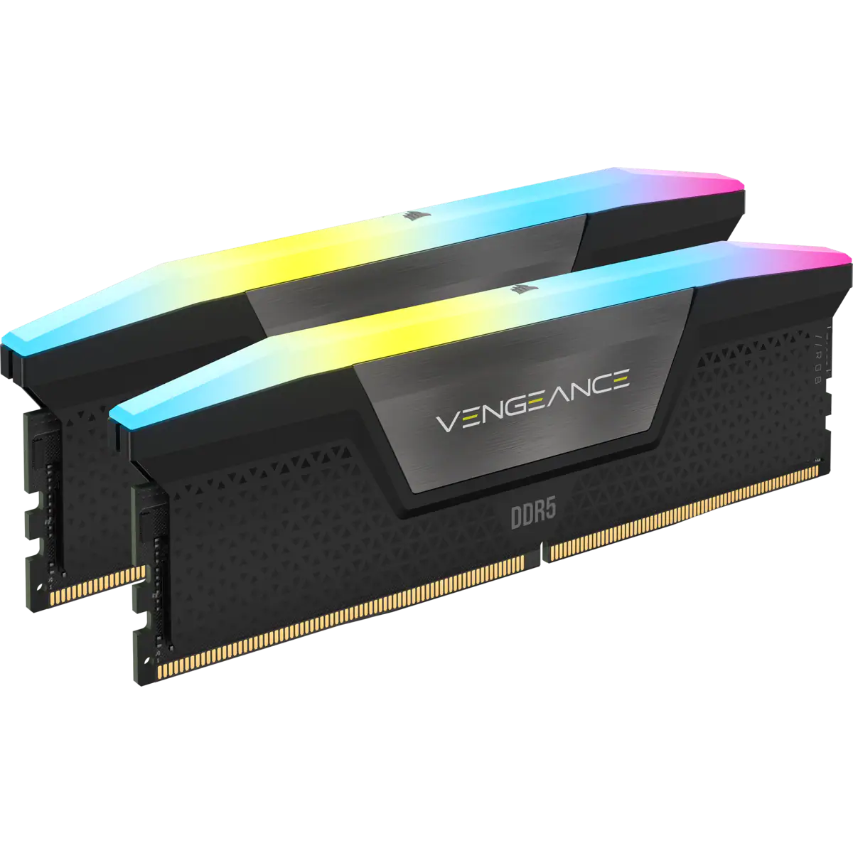 Corsair Vengeance RGB 32GB (2x16GB) DDR5 UDIMM 5200MHz C40 1.25V Desktop Gaming Memory Black