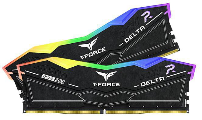 T-FORCE DELTA- RGB BLACK- DDR5- 6000MHz- 16GB Kit (8Gb x 2)- CL38-38-38-78- 1.25V- Limited Lifetime Warranty- INTEL XMP 3.0- AMD EXPO Ready