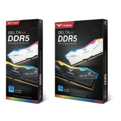 T-FORCE DELTA- RGB BLACK- DDR5- 6000MHz- 64GB Kit (32Gb x 2)- CL38-38-38-78- 1.35V- Limited Lifetime Warranty- INTEL XMP 3.0- AMD EXPO Ready