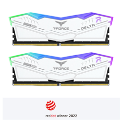 T-FORCE DELTA- RGB WHITE- DDR5- 6000MHz- 64GB Kit (32Gb x 2)- CL38-38-38-78- 1.35V- Limited Lifetime Warranty- INTEL XMP 3.0- AMD EXPO Ready
