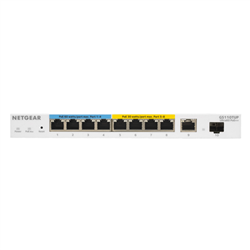 NETGEAR 10-PORT ULTRA60 POE GIGABIT ETHERNET SMART SWITCH (GS110TUP) - MANAGED WITH 4 X POE+ AND 4 X POE++ 240W 2 X 1G UPLINKS DESKTOP/WALL/RACKMOUNT AND PROSAFE LIFETIME PROTECTION