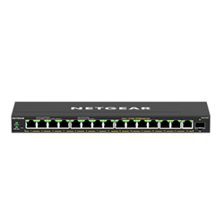 Netgear (GS316EP) 16-PORT Web Manged SWITCH- POE+(16) 180W- 2YR