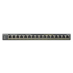 Netgear (GS316P) 16-PORT Unmanaged SWITCH- POE+(16)- 115W- 3Y