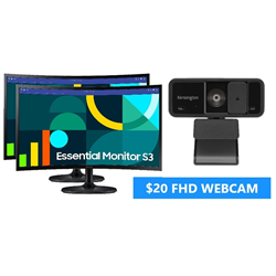 2x-SAMSUNG-S36C-24-CURVE-(16-9)-FHD-VA-MONITOR-1800R-100HZ-$20-FHD-WEBCAM-BUNDLE