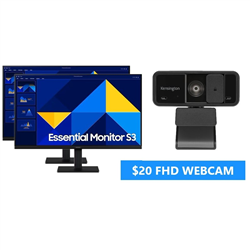 2x-SAMSUNG-D300-27-(16-9)-FHD-IPS-MONITOR-100HZ-D-SUB-HDMI-$20-FHD-WEBCAM-BUNDLE