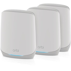 NETGEAR Orbi AX5400 Tri-band Mesh WiFi 6 System - 3 pack (RBK763S)