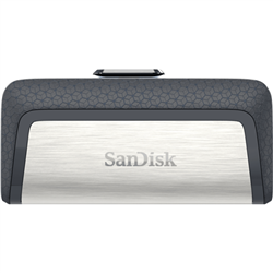 SanDisk Ultra Dual Drive USB Type C- SDDDC2 32GB- USB Type C- Blk- USB3.1/Type C reversible- Retractable- Type-C enabled Android- 5Y