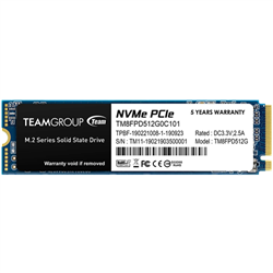 TEAMGROUP MP33 PRO M.2 2280 512GB PCIe 3.0 x4 NVMe SSD R/W 2400/2100 MB/s