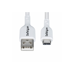 3m (9.8ft) USB-A to USB-C Charging Cable Charge/Sync 3A USB 2.0 TPE Jacket - White USB Charging Cord