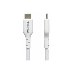 3m (9.8ft) White USB-C Charging Cable USB C Cable USB 2.0 Type-C Laptop Charger Cord 60W 3A Power Delivery TPE Jacket USB-C Data Transfer Cable M/M