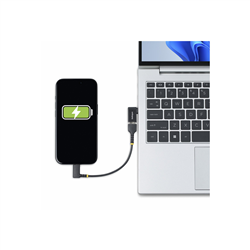 USB-C to USB-A Adapter Right-Angled USB 5Gbps 3A USB-C Male to USB-A Female Converter Durable Metal Housing - Thunderbolt Compatible